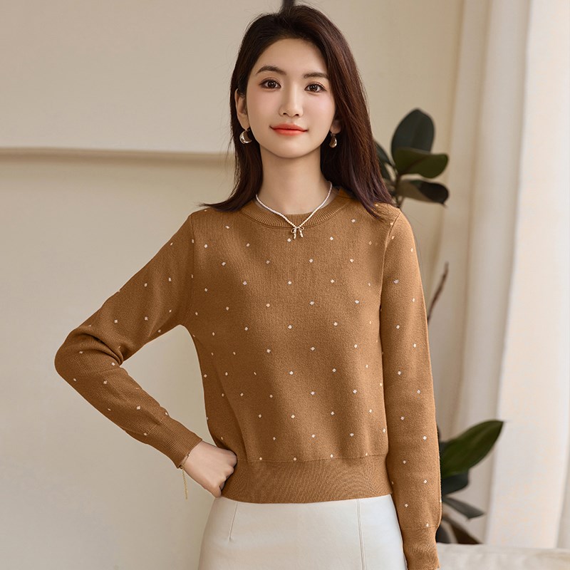 套头短款毛衣女2025春季新款女装打底衫小个子独特漂亮上衣针织衫