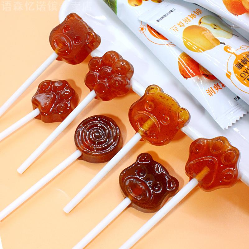 卡通造型棒棒糖罐装枇杷膏糖