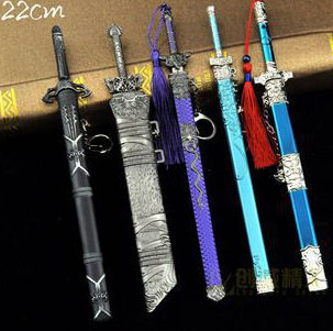 25-30厘米刀鞘古代冷兵器模型合金工艺品武将近战兵器刃剑未开刃