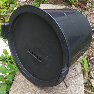 10个装带盖诱蜂桶32升黑色特大号诱蜂桶连盖子一整套养蜂桶牛筋桶