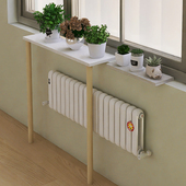 暖气片置物架窗台上方延长长条置物板免打孔暖气罩遮丑遮挡板定制