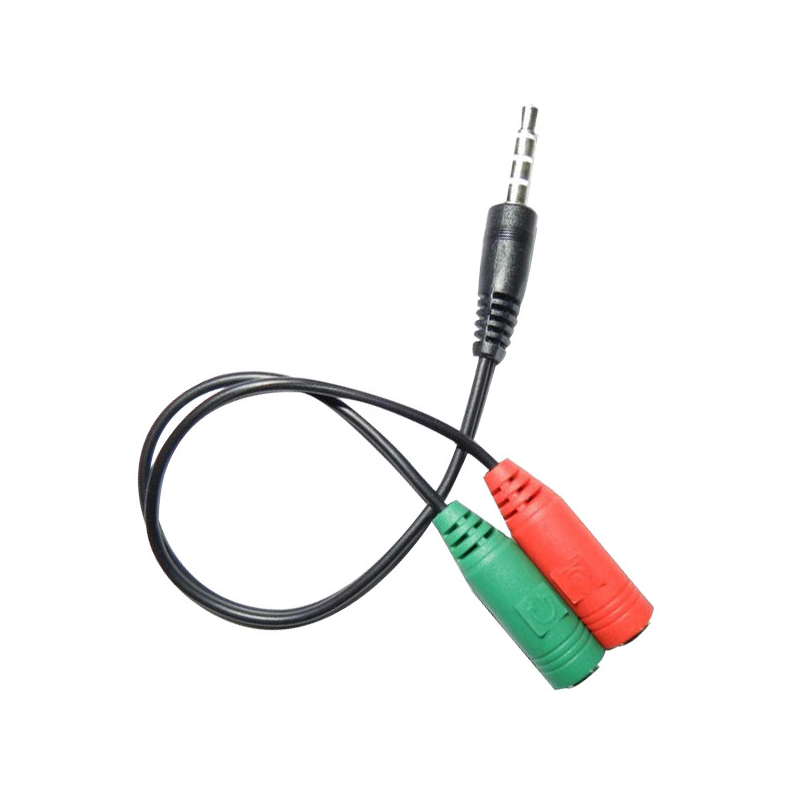 3.5笔记本电脑单孔耳麦二合一转接线耳机麦克风2合1转接头转换器