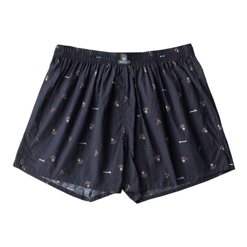 纯棉宽松阿罗裤男士内裤平四角家居短裤睡裤衩花纹夏季大码开衩,女士内衣/男士内衣/家居服,男阿罗裤,淘宝优惠券,粉丝福利购,淘宝优惠卷