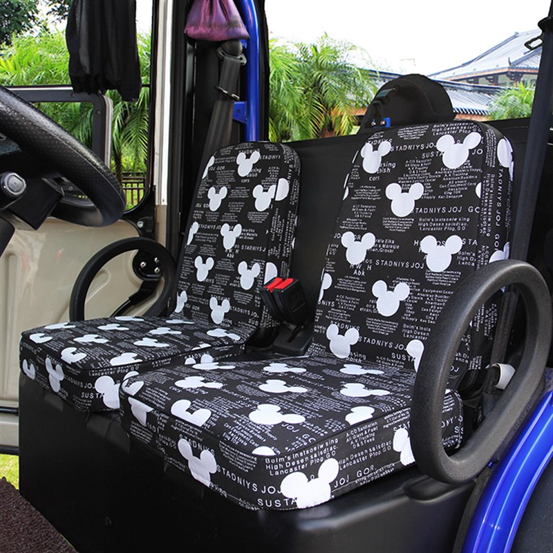 速派奇Q12大阳巧客A系两座位四轮新能源卡通电动车座垫全包布座套