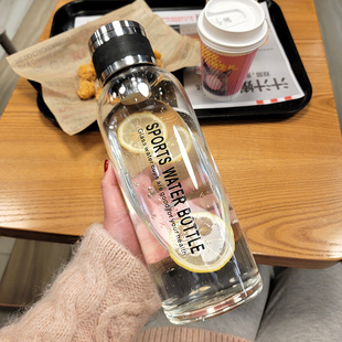 大容量茶水分离玻璃杯女耐高温男士泡茶杯个人专用简约便携水杯子