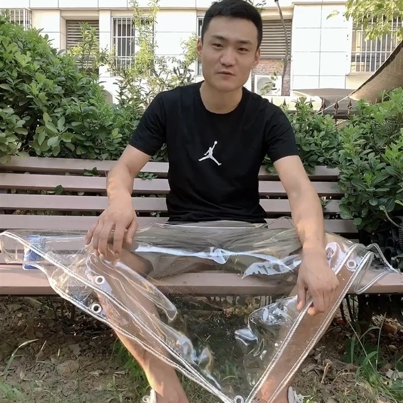 透明塑料布加厚篷布帆布户外专用挡风防水布 雨棚pvc软玻璃防雨布