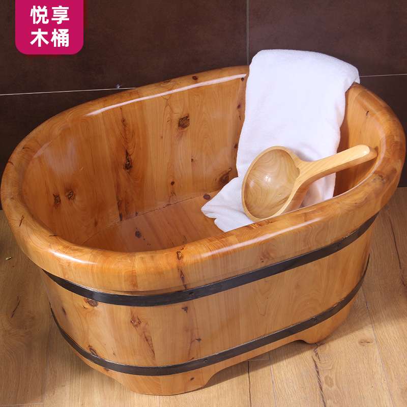 香柏木桶婴幼儿浴桶实儿童泡澡桶木桶沐浴洗澡盆厂家