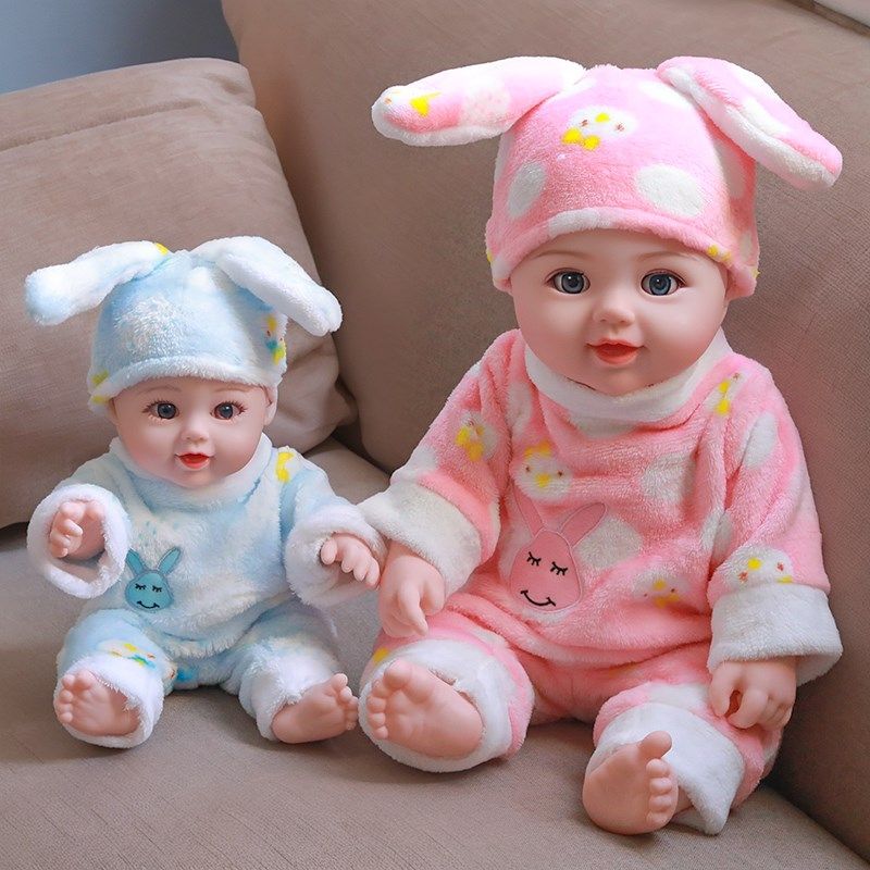 仿真娃娃婴儿玩具女孩软s硅胶橡胶假宝宝公仔布玩偶会说话的洋娃