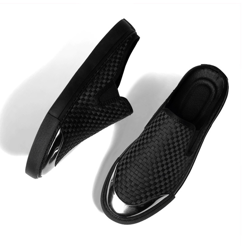 夏季透气拖鞋男室外凉拖男士包头懒人半拖鞋202Q4新款男鞋凉鞋外 - 旺天斋商城出品