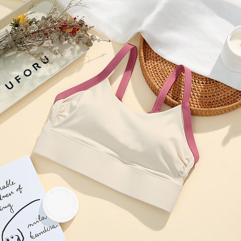 高强度一体杯运动内衣女拼u色瑜伽美背防震文胸防下垂固定胸垫内,运动/瑜伽/健身/球迷用品,瑜伽背心,淘宝优惠券,粉丝福利购,淘宝优惠卷