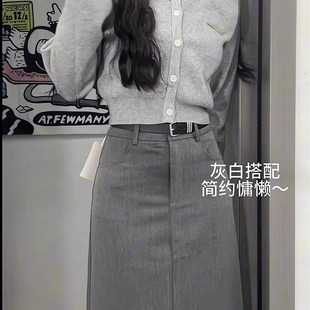 裙 秋装 搭配一整套小个子毛r衣高级感两件套2025新款 网红爆款 套装