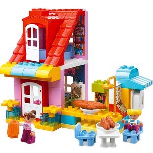 小木牛大颗粒积j木房子百变拼装男孩女孩子儿童宝宝益智拼插玩具