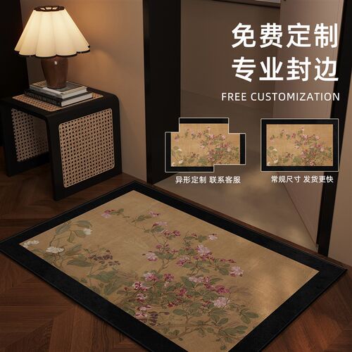 入户门室外地f垫2025新款高级感进门室内耐脏免洗防滑地毯可裁剪