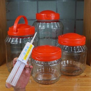 玻璃塑料酒瓶密封专用无机胶水陶瓷酒坛酒缸O制作泡菜补药酒封口