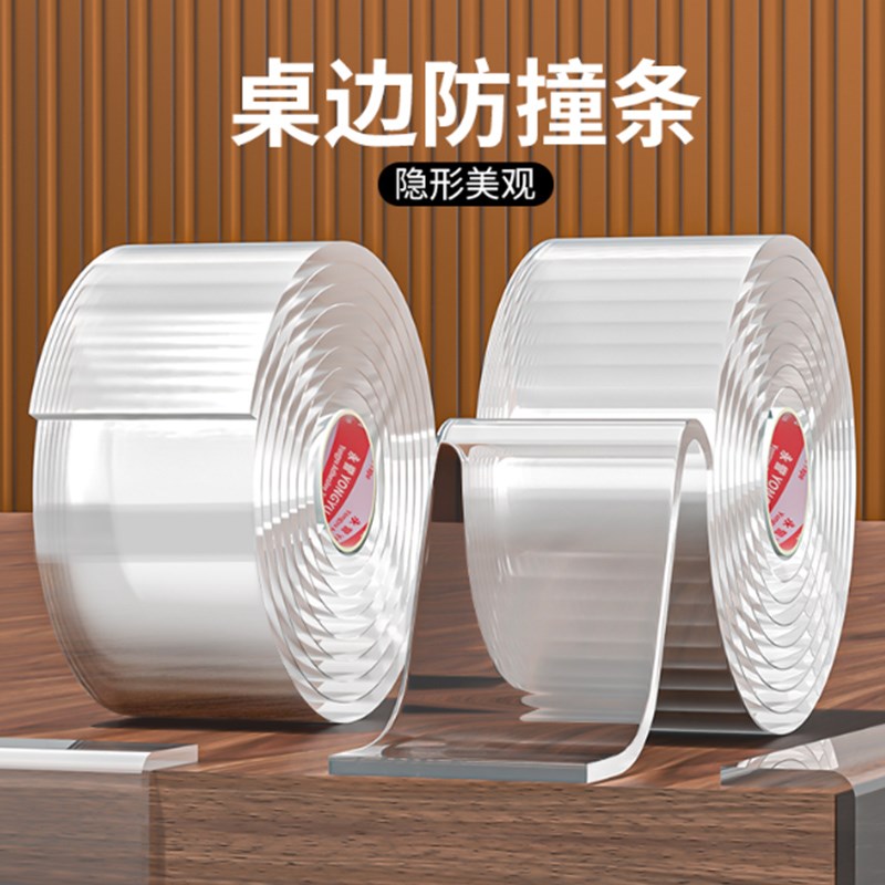 透明防撞条贴儿童防m磕碰软包桌角墙角柜门窗台茶几边保护加厚胶