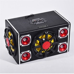 大音量双低音车载低音炮12V汽车货车音响24V蓝牙音箱220V家用