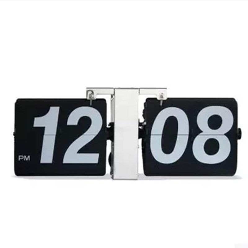 欧式钟表 机械自动翻页钟DIY翻 客厅创意钟大号座钟挂钟个性时钟