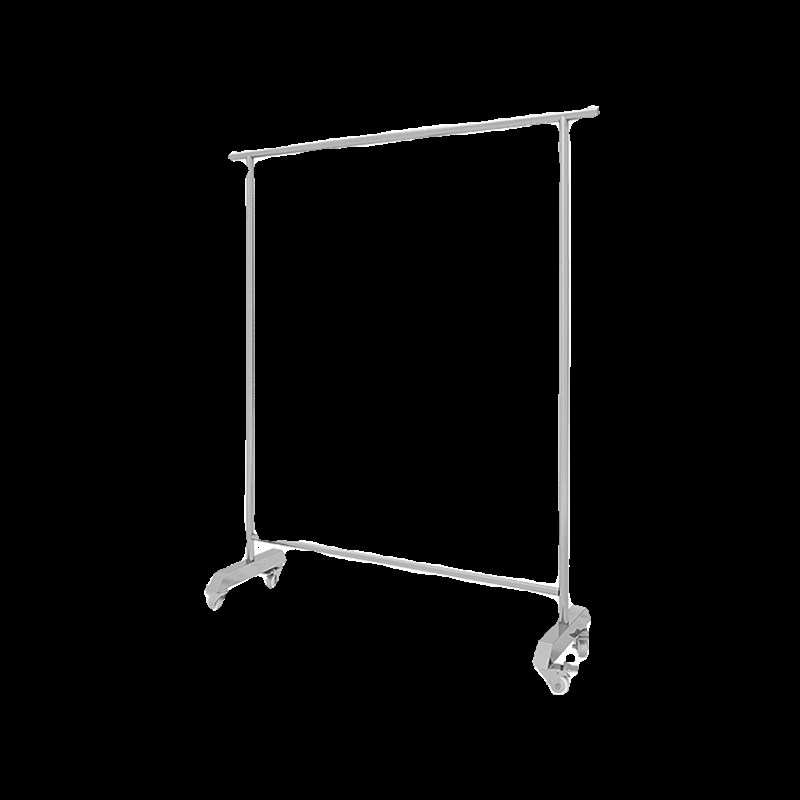 女装店货架落地式不锈钢移动衣架带轮店铺挂衣杆服装店专用展示架