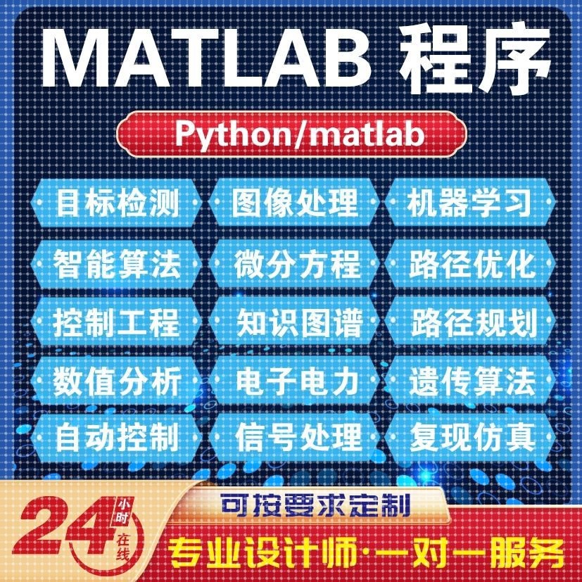 matlab程序代编电气化通信仿真图像处理Simulink仿真代做电力复现