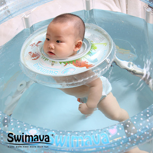 Swimava婴儿童宝宝游泳池小型折叠透明新生充气洗澡家用游泳浴桶