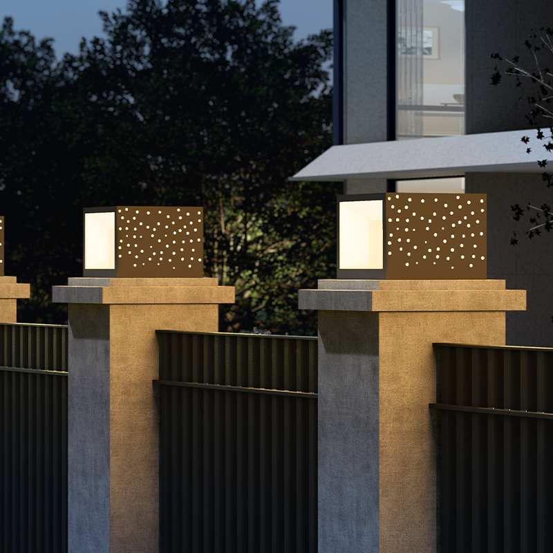 不锈钢太阳能柱头灯户外庭院灯