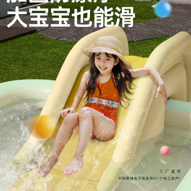 儿童家用充气游泳池加厚宝宝婴儿大型充气水池小孩家庭大人戏水池