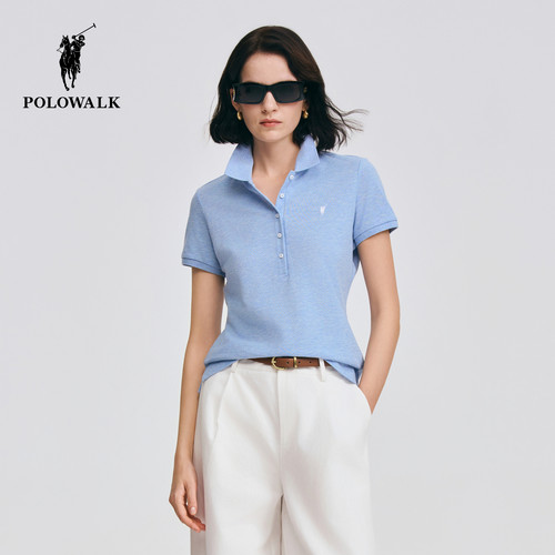 POLOWALK翻领修身短袖POLO衫