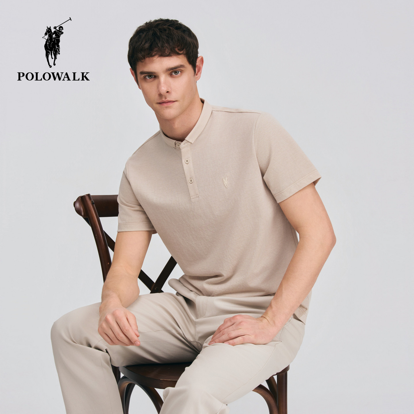 POLOWALK男式短袖POLO衫2026夏季新品J极简百搭有型商务通勤上衣