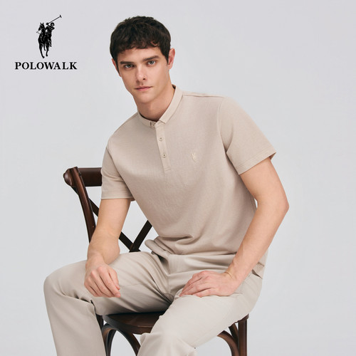 POLOWALK男式短袖POLO衫2026夏季新品J极简百搭有型商务通勤上衣