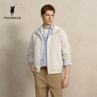 POLOWALK男士保暖外套2026早秋新品新款休闲百搭棉服上衣