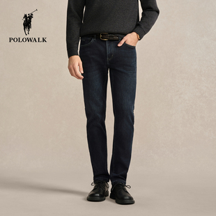 休闲直筒通勤舒适合体牛仔裤 POLOWALK男式 经典 2025秋冬新品 牛仔裤