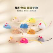 跨境亚马逊新款 宠物猫玩具用品毛绒老鼠猫咪互动幼猫玩具厂家现发