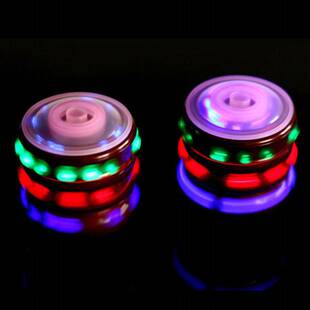 火车同款发光防木陀螺玩具儿童玩具音乐七彩闪光陀螺新款玩具灯光