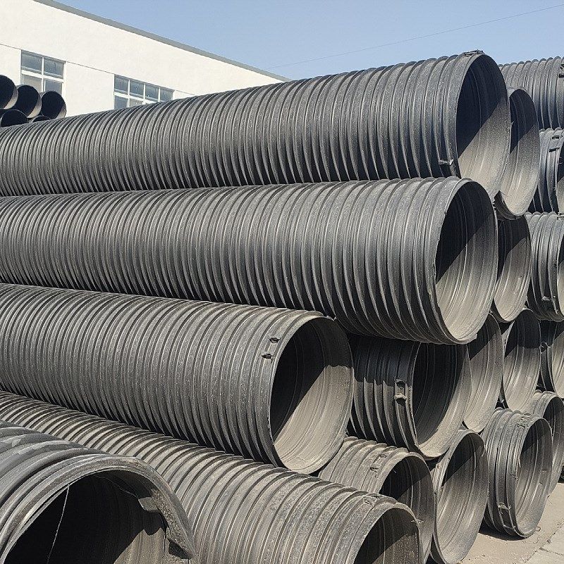 厂家直发HDPE塑钢管排水排污塑钢缠绕管300