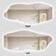 bathroom decorative makeup Irregular asymmetrical mirror