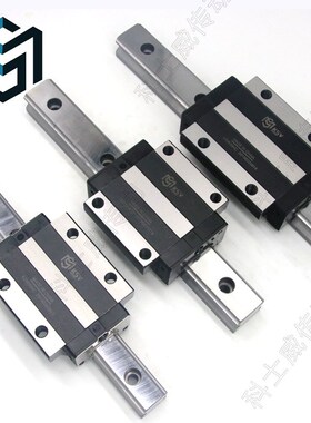 KSV国产直线导轨KGW55CB替换上银HGW55CB下锁式法兰滑块 便宜导轨