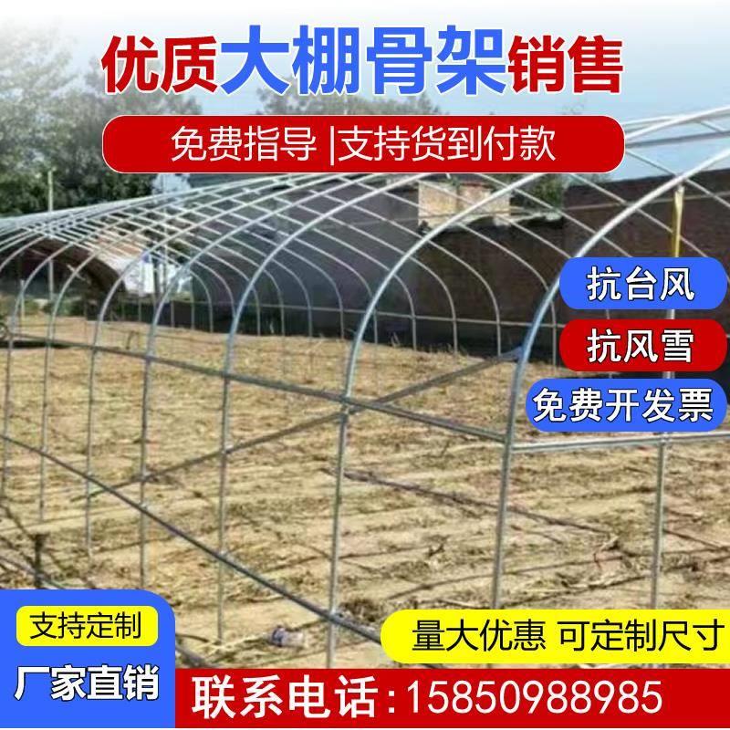 大棚钢管骨架定制农业温室种植育苗大棚全套养殖大棚钢架热镀锌直