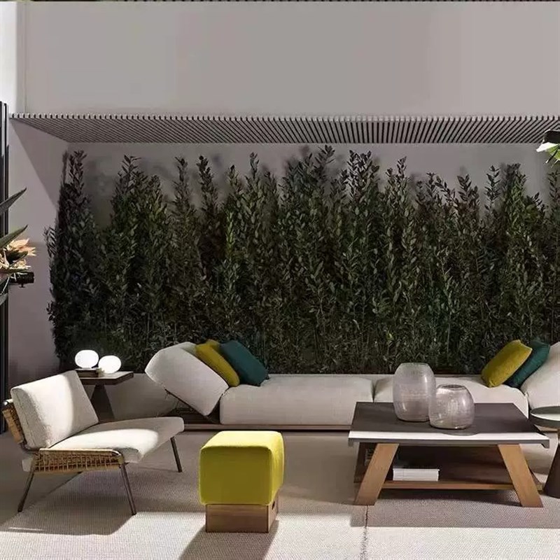 户外沙发庭院藤编柚木茶几酒店藤沙发休闲花园露台阳台桌椅藤椅