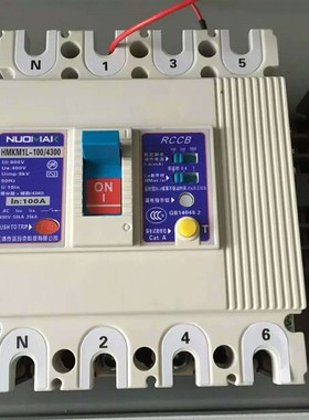 左零线塑壳漏电断路器 【诺玛克】 塑料式空开,M1E  右零线