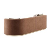 轻奢克洛伊弧形沙发设计师布艺现代整装 样板间多人家具