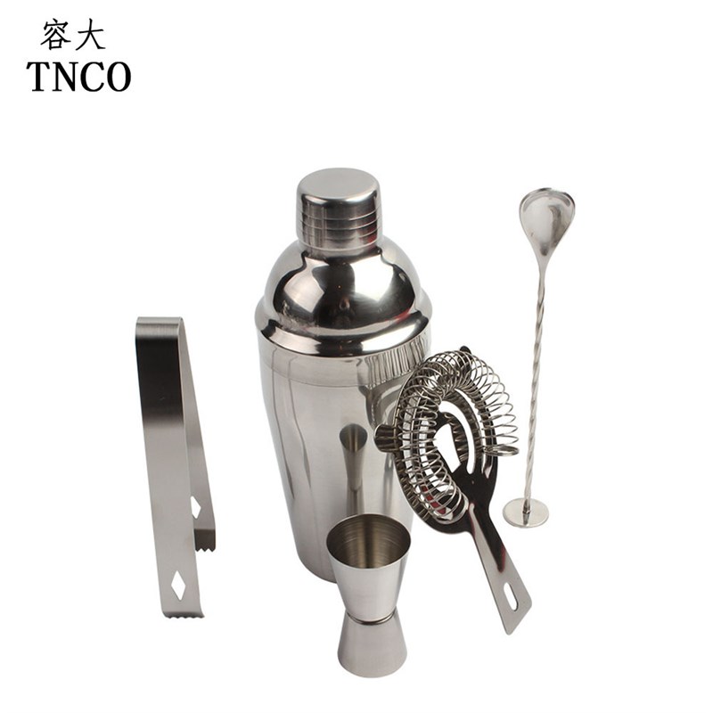 热销调酒器套装 酒吧鸡尾酒调酒工具五件套 logo定制