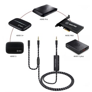 适用HD60 HD60S HD60S+ HD60 PRO 4K60 chat link降噪升级音频线