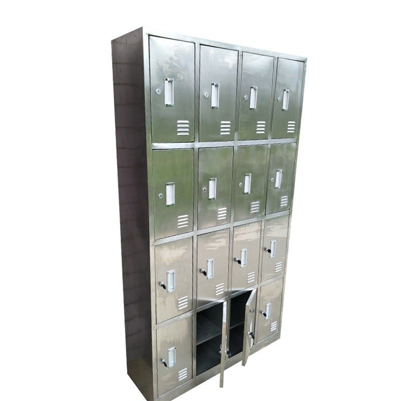 304不锈钢4门更衣柜员工储物柜 不锈钢员工储物更衣柜