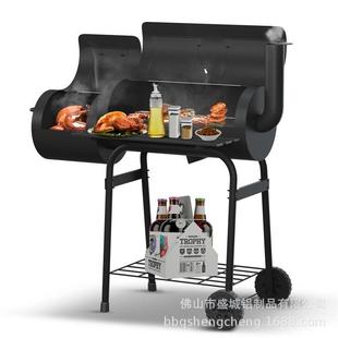 烧烤炉户外防风烧烤架bbq露营烧烤家用组装 式 烧烤炉烧烤炉