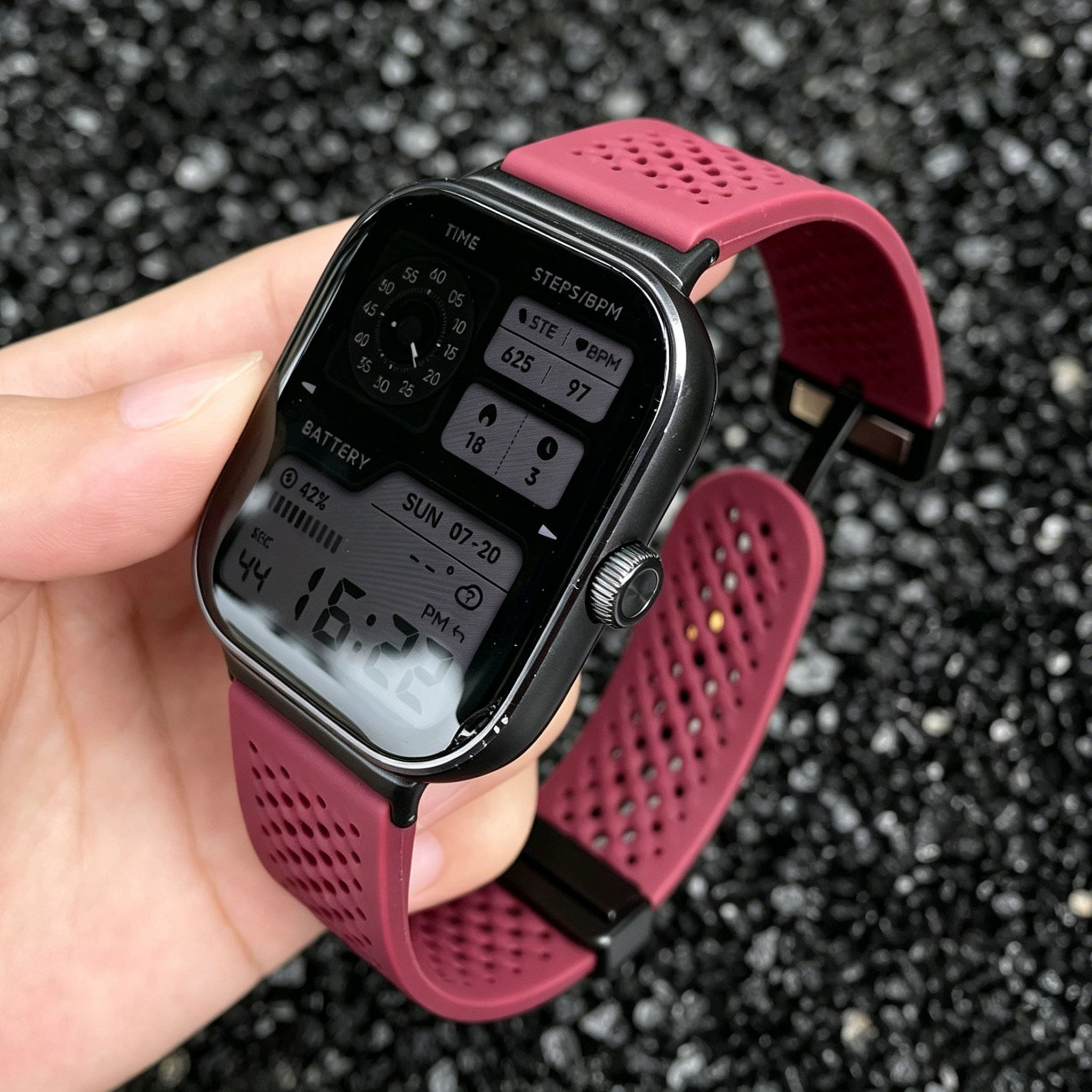 适用小米手环10pro/9pro表带透气洞洞硅胶磁吸红米watch6/5/4腕带