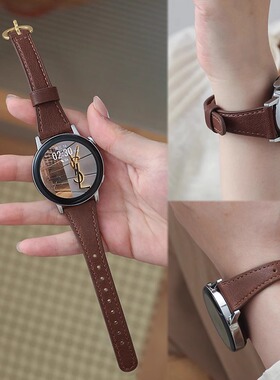 适用华为GT6手表带GT4/5pro皮质马蹄扣腕带watch 2女款小蛮腰高级