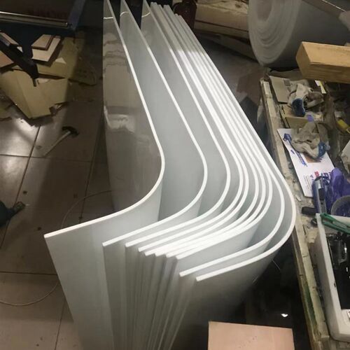 亚克力圆弧L型U型nN型防护罩板  透明白色有机玻璃机器设备门挡板