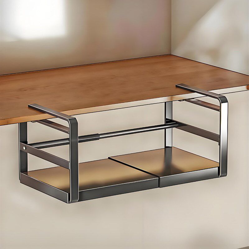 厨房橱柜下挂架吊柜n下挂篮置物架免打孔悬挂式可伸缩调料品收纳