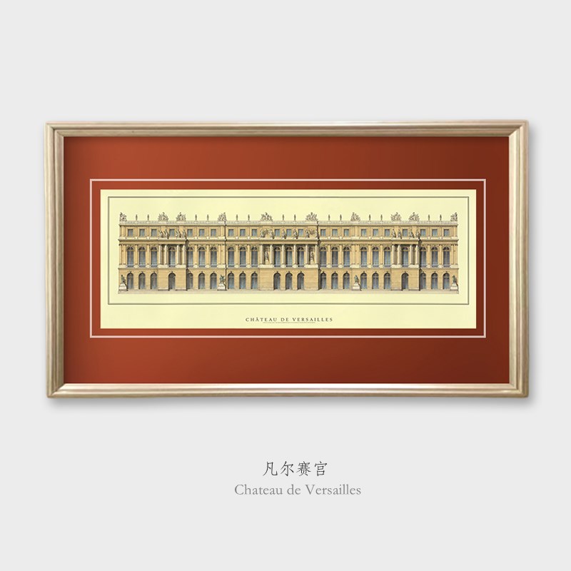 欧式建筑装饰画客厅m沙发背景墙挂画餐厅壁画酒店大堂办公室装饰