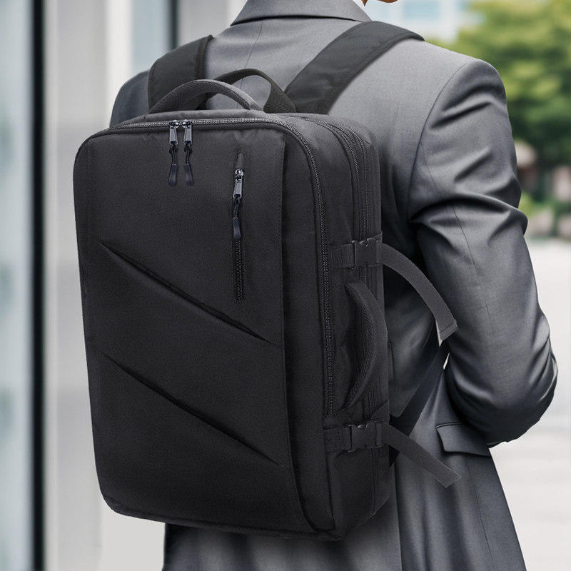 大容量双肩c包可扩容商务出差旅行包16寸电脑背包男登机短途行李